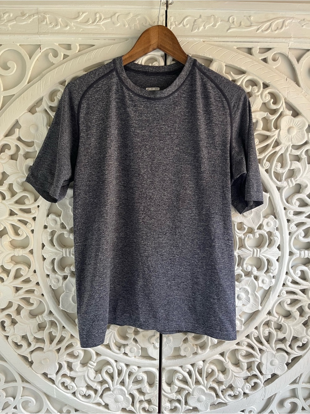 Lululemon Metal Vent Tech Short Sleeve Training Shirt Heather Blue Gray Men’s M